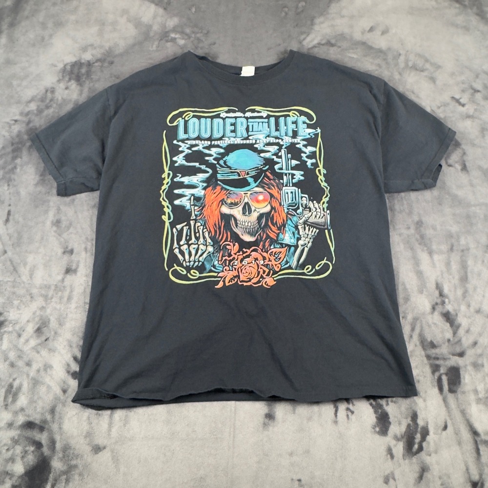 Louder Than Life T-Shirt Mens XL Black 2019 Festival Lineup Graphic Tee